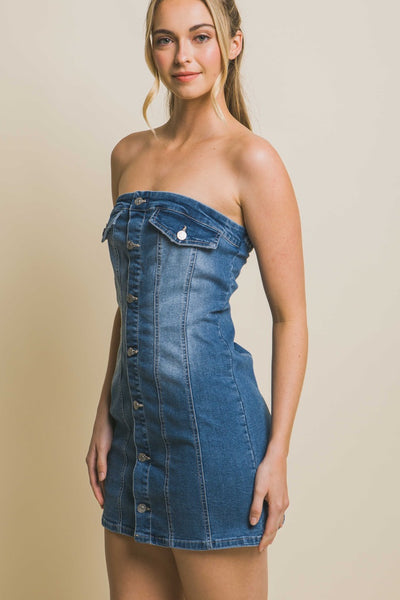 Pretty Little Things Denim Dress