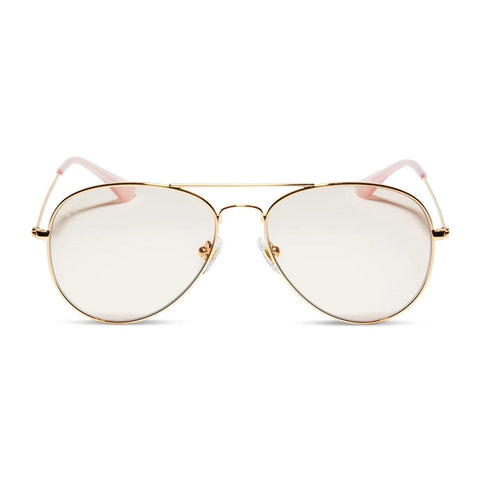 Diff Cruz Gold Rose Tea Pink Sunglasses