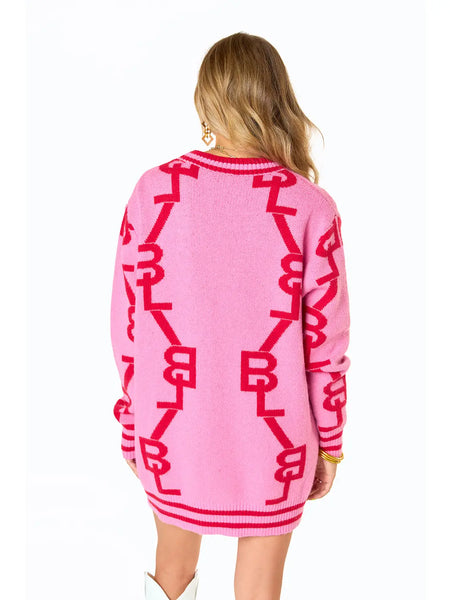 Buddy Love Varsity Lovey Dovey Cardigan Sweater