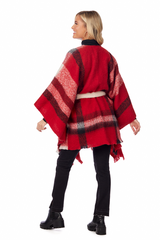 Brinley Belted Poncho-Multiple Colors