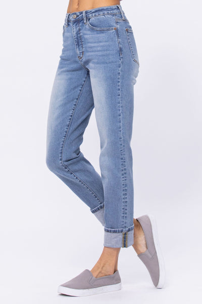 Judy Blue Hi Waist Vintage Wash Boyfriend