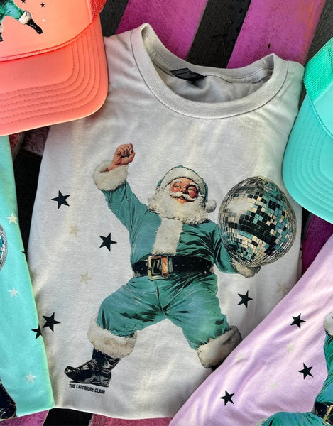 Disco Dancing Santa Tee