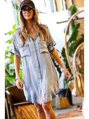 Diesel Button Down Denim Dress