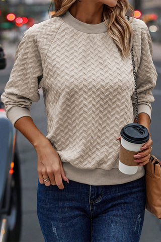 Classic Carol Textured Sweatshirt