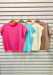 Sabrina Mock Neck Sweater - 4 Colors