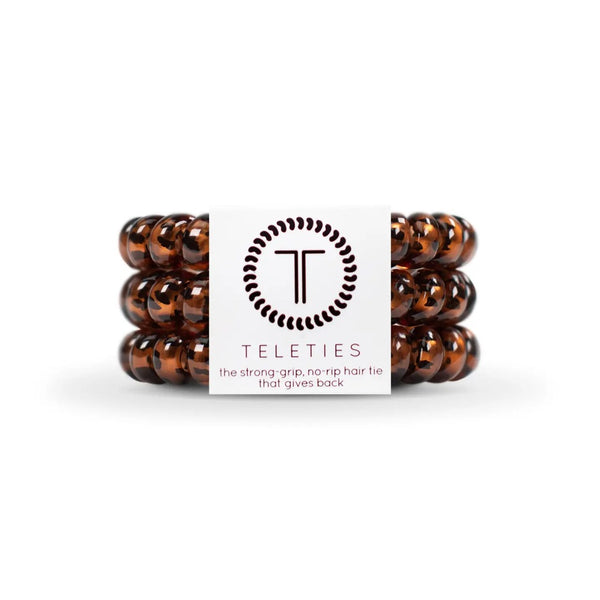 Teleties Spiral Hair Coils | Tortoise Hair Ties-Multiple Options