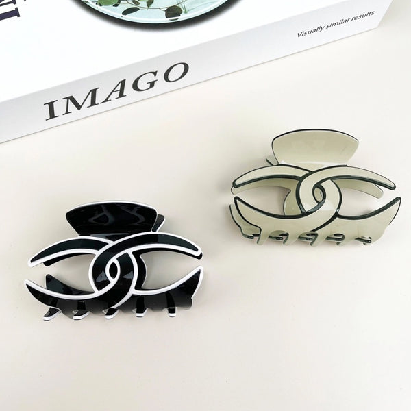 Ring Hair Clips Oval Claw Clip-Multiple Colors