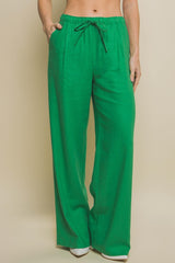 Daphne Linen Tie Waist Pants -Many Colors