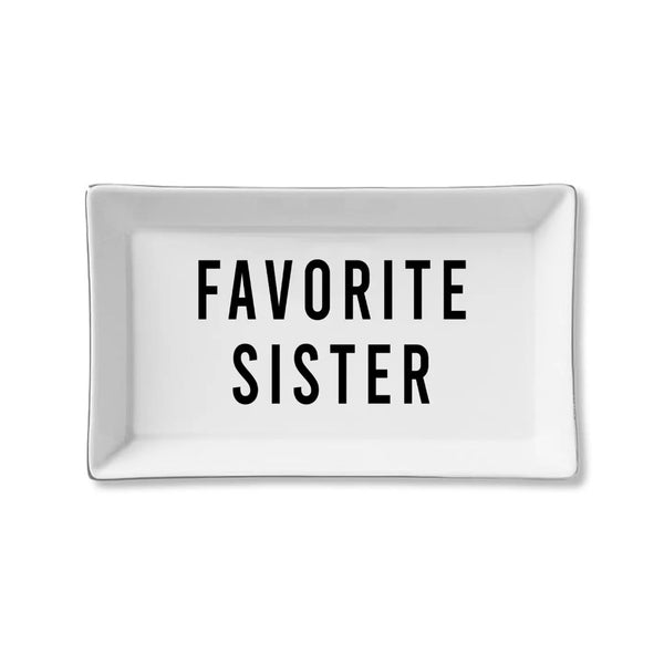 Favorite Sister Ceramic Tray