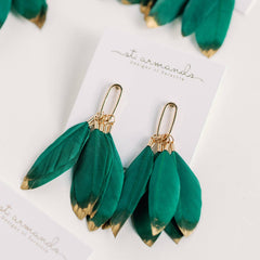 Genuine Feather Earrings - Many Varieties