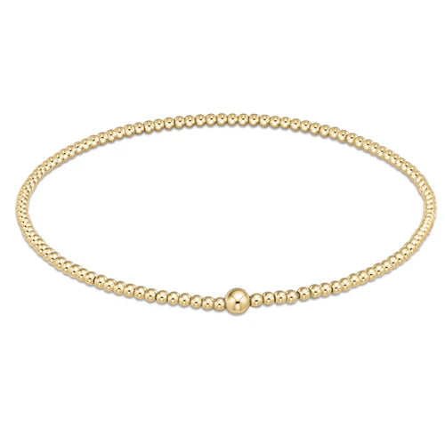 enewton classic gold 2mm bead bangle