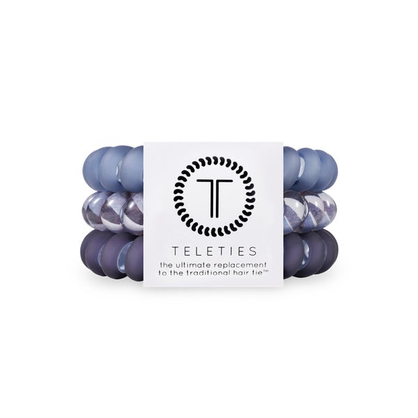 Teleties Spiral Hair Coils | Large | Midnight Rain Hair Ties