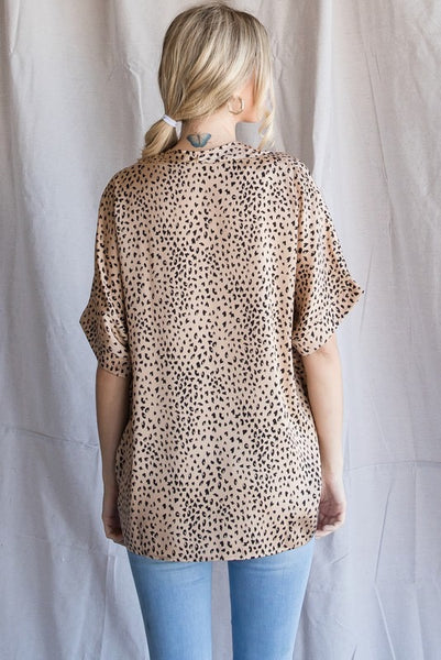 Dorie Leopard Top