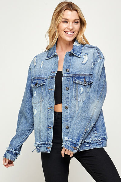 Oversized Denim Jacket - 2 Washes