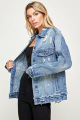 Oversized Denim Jacket - 2 Washes