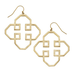 Gold Filigree Cut Out Earrings