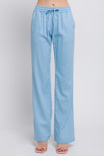 Daphne Linen Tie Waist Pants -Many Colors