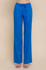 Daphne Linen Tie Waist Pants -Many Colors