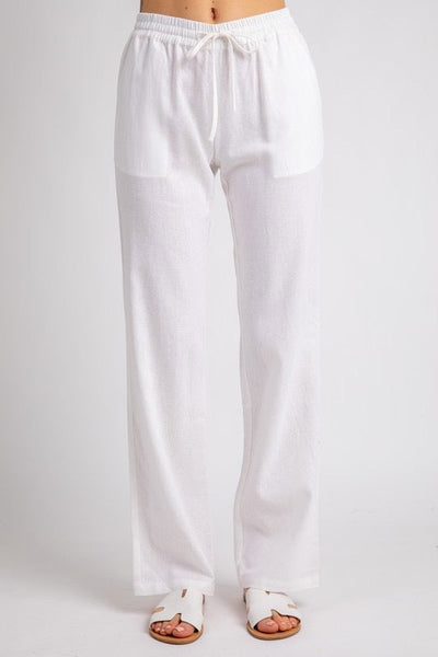 Daphne Linen Tie Waist Pants -Many Colors