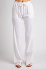 Daphne Linen Tie Waist Pants -Many Colors