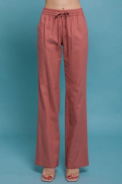 Daphne Linen Tie Waist Pants -Many Colors