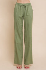 Daphne Linen Tie Waist Pants -Many Colors