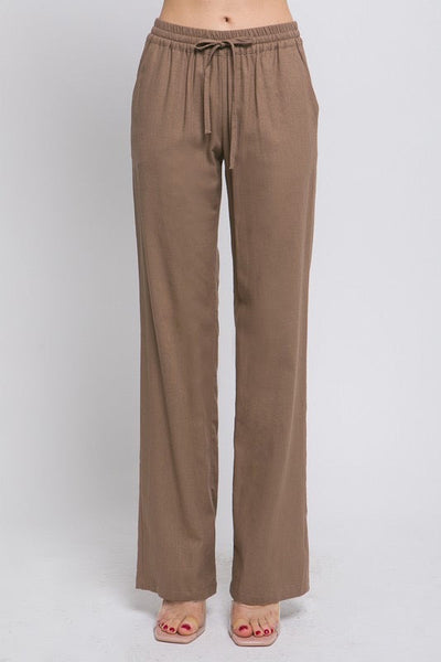 Daphne Linen Tie Waist Pants -Many Colors