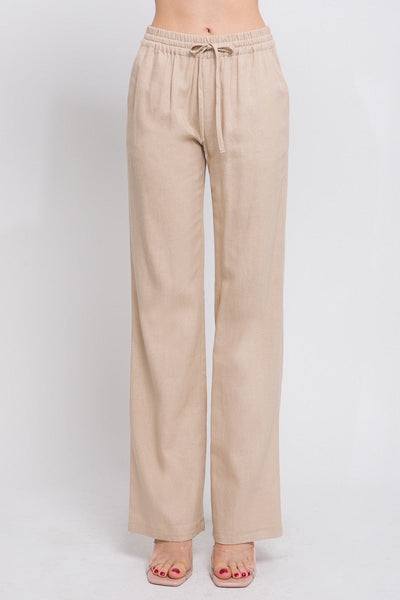 Daphne Linen Tie Waist Pants -Many Colors