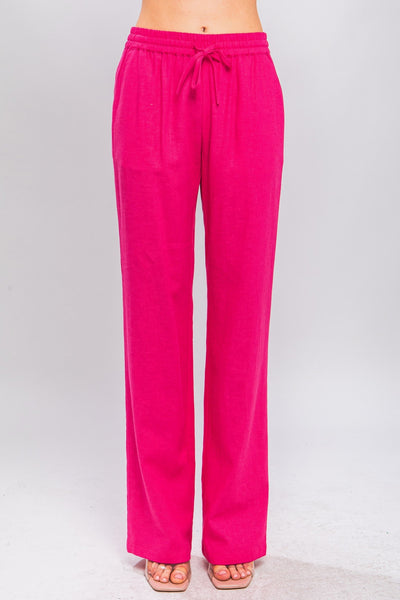 Daphne Linen Tie Waist Pants -Many Colors