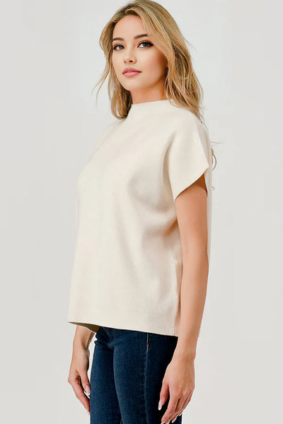 Sabrina Mock Neck Sweater - 4 Colors