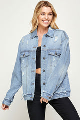 Oversized Denim Jacket - 2 Washes