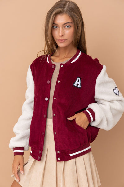 Big A Baseball Bomber Jacket