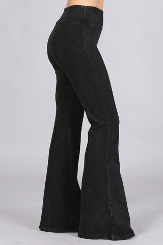 Lux Mineral Wash Stretch Pants - Black Denim