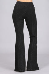 Lux Mineral Wash Stretch Pants - Black Denim