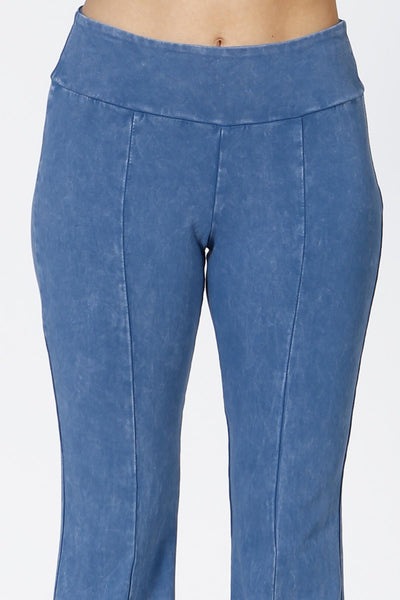 Lux Mineral Wash Stretch Pants - Washed Denim