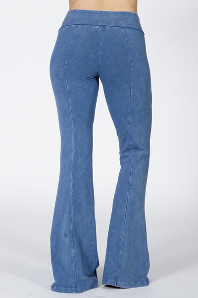 Lux Mineral Wash Stretch Pants - Washed Denim