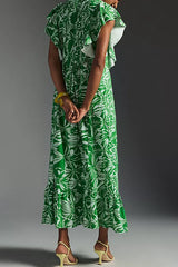 Lotus Flower Midi Dress - 2 Colors