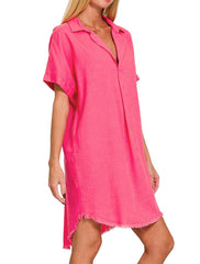 So Easy Linen Dress - Multiple Colors