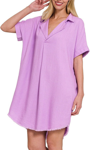 So Easy Linen Dress - Multiple Colors