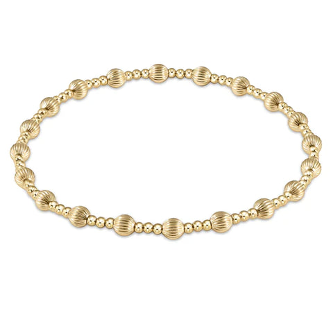 Enewton Dignity Sincerity Pattern Gold Bead Bracelet-4mm