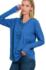 Fiona Henley Top - 4 Colors