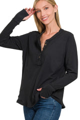 Fiona Henley Top - 4 Colors