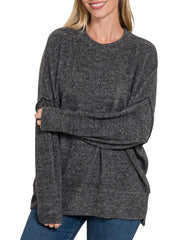 Cuddle By the Fire Sweater - Black