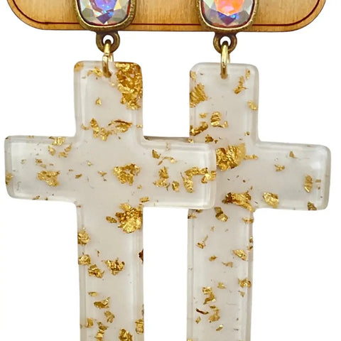 Pink Panache Cross Earrings - Multiple Styles