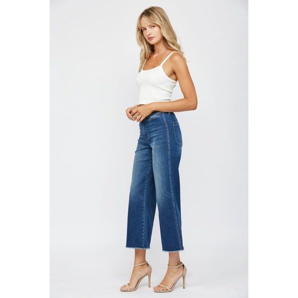 Kiona Crop Wide Leg Jean