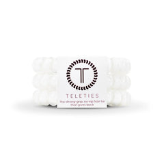 Teleties Spiral Hair Coils | Coconut White Hair Ties-Multiple Options