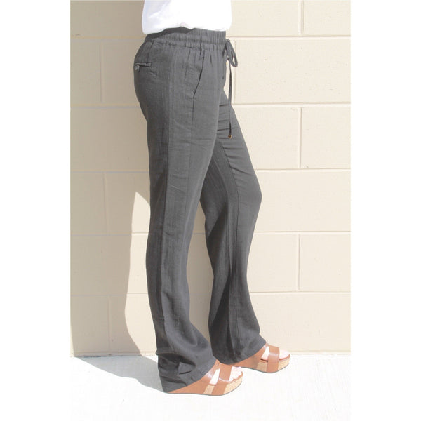 Daphne Linen Tie Waist Pants -Many Colors