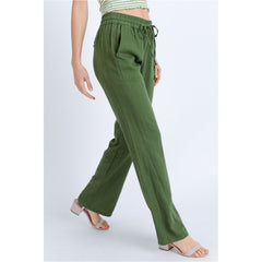 Daphne Linen Tie Waist Pants -Many Colors