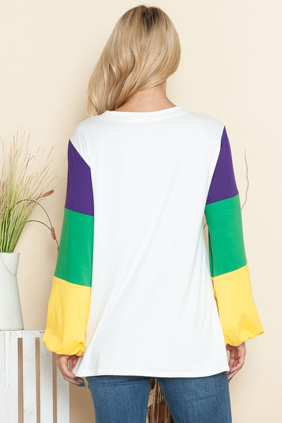 Dora Mardi Gras Top