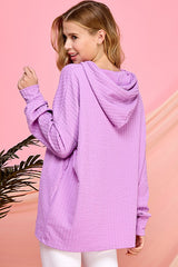 Lola Textured Hoodie Pullover - 3 Colors